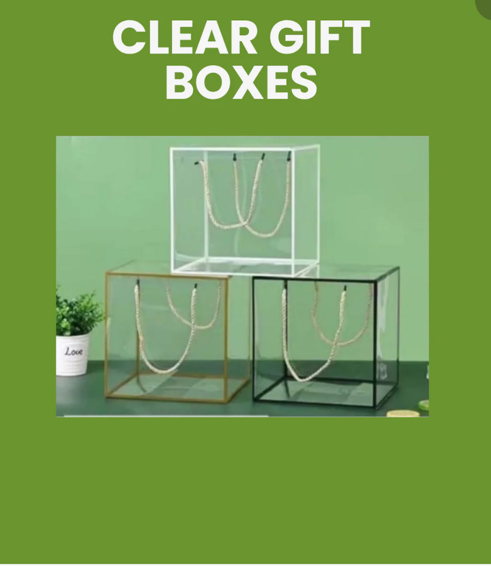 Clear Gift boxes