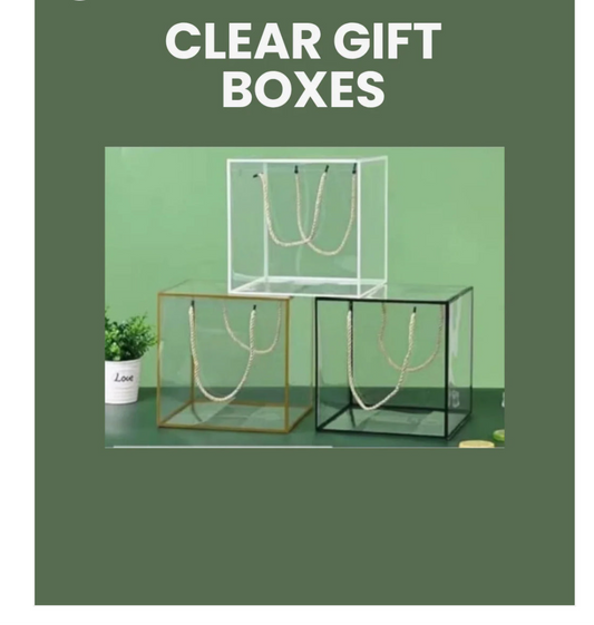 Clear Gift boxes